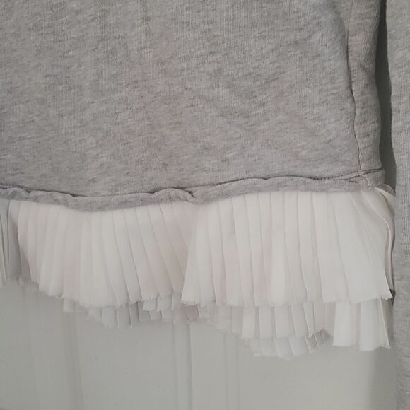 J. Crew Ruffled Cropped Sweatshirt - Picture 2 of 7